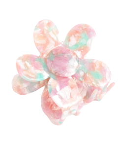 HC1732 Flower Hair Claw Clip Pink Mint
