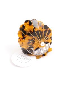 HC1740 Shell Hair Claw Brown Tortoiseshell