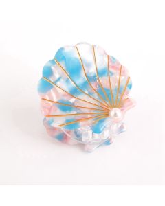 HC1744 Shell Hair Claw Clip Blue
