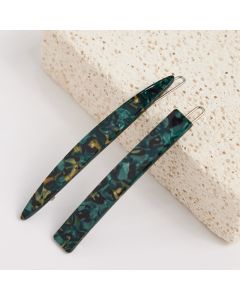 HD1038 Green Hair Clips Pack Of Two