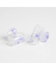 HD1070 Oval Hair Claws Twin Pack Lilac