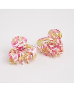 HD1072 Oval Claws Twin Pack Pink Green