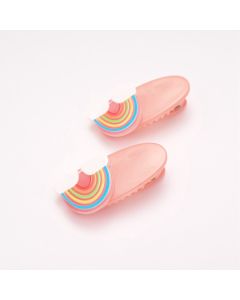 HD1114 Rainbow Hair Clips Twin Pack