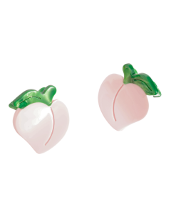 HD1155 Peach Hair Claw Clips Twin Pack
