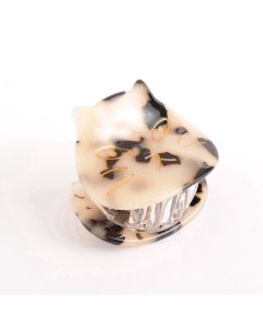 HH0008 Cat Face Claw Clip Cream Tortoiseshell
