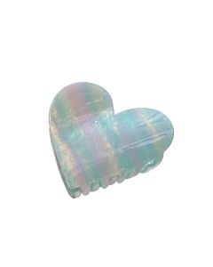 HH0013 Heart Blue Hair Claw Clip