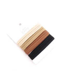 HH0019 Natural Set Elastic Hair Ties Pack Of 4