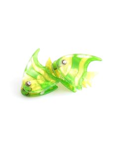 HH0054 Mini Fish Hair Clips Twin Pack Green