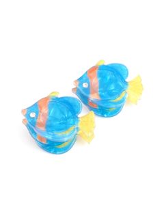 HH0056 Mini Fish Hair Clips Twin Pack Blue