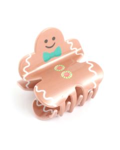HH0076 Gingerbread Man Hair Claw Clip