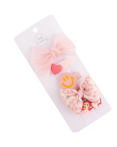 HH0096 Pink Set Hair Clips Pack Of 5