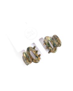 HH0170 Mini Hair Claw Clips Twin Pack Green