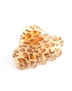 HH0190 Oval Hair Claw Clip Leopard