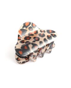 HH0191 Oval Hair Claw Clip Leopard