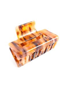 HH0203 Rectangle Hair Claw Clip Black Gold