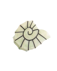 HH0253 Shell Hair Claw Green