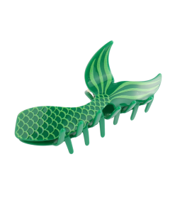 HH0264 Mermaid Hair Claw Green