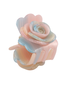 HH0329 Rose Hair Claw  Pink Blue
