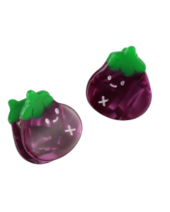 HH0363 Aubergine Claw Clips Twin Pack