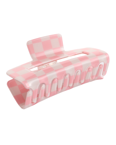 HH0391 Medium Checkered Claw Pink
