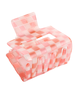 HH0413 Squares Hair Claw Clip Pink