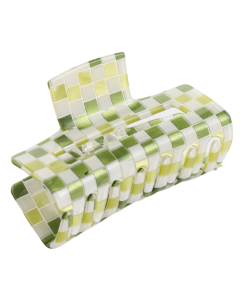 HH0415 Squares Claw Clip Green