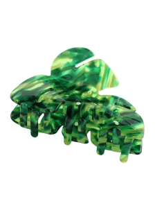 HH0423 Leaf Hair Claw Clip Green