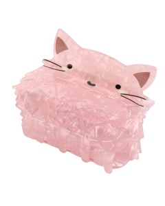 HH0432 Happy Cat Hair Claw Clip Pink
