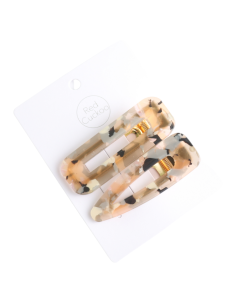 HH0449 Hair Clips Pack Of 2 Grey