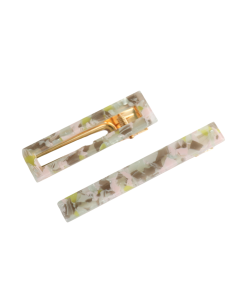 HH0456 Hair Clips Pack Of 2 Green