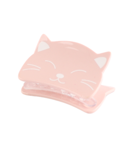 HH0483 Cat Face Hair Claw Clip Pink
