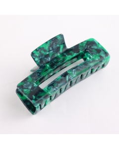 HH0501 Rectangle Hair Claw Green