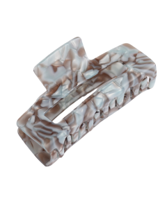HH0502 Rectangle Hair Claw Blue Brown