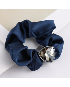HH0536 Triangle Glass Elastic Hairband Navy