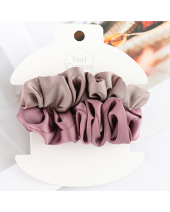 HH0541 Scrunchies Pack Of 2 Brown Purple