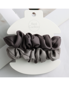 HH0542 Scrunchies Pack Of 2 Grey Silver