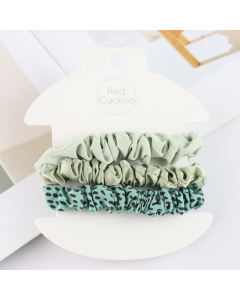 HH0552 Skinny Scrunchies Pack Of 3 Green