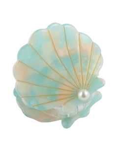 HH0568 Shell Hair Claw Clip Aqua