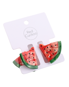 HH0574 Watermelon Hair Claw Clips Twin Pack