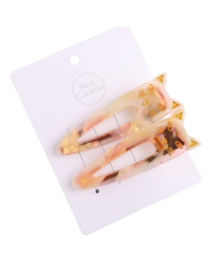 HH0597 Cat Hair Clips Twin Pack Light Pink