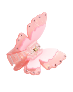 HH0612 Butterfly Hair Claw Clip Pink
