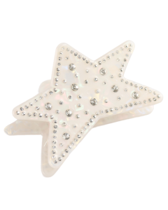 HH0614 Shinning Star Hair Claw Clip White
