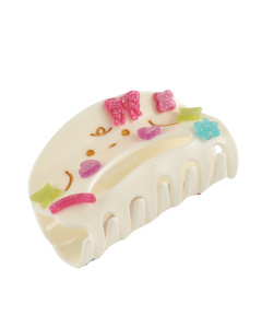 HH0617 Cute Cat Hair Claw Clip White