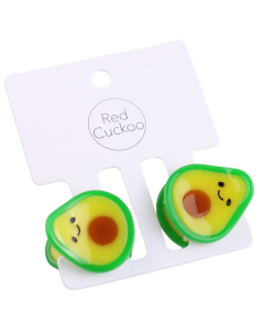 HH0627 Avocado Hair Claw Clips Twin Pack