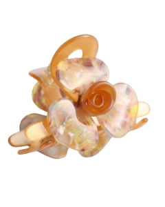HH0631 Flower Hair Claw Clip Brown