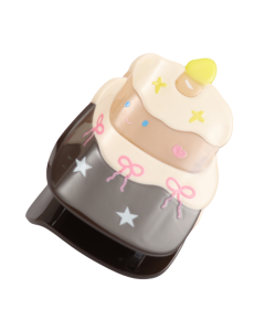 HH0646 Cake Hair Claw Clip Brown