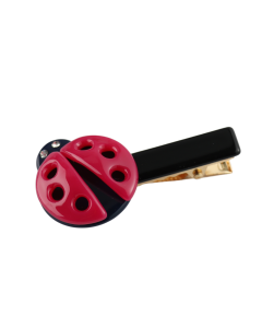 HH0666 Ladybug Hair Clip Pink
