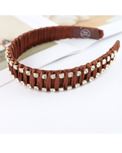 HH0675 Sparkle Headband Brown
