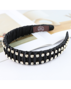 HH0677 Sparkle Headband Black