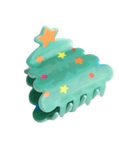 HH0678 Christmas Tree Hair Claw Clip